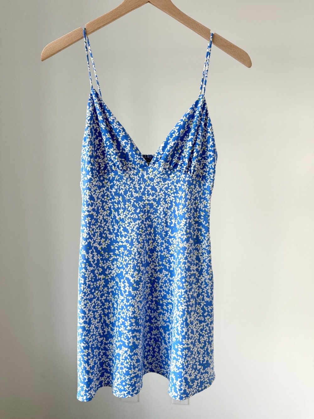 Zara Blue Floral Mini Dress